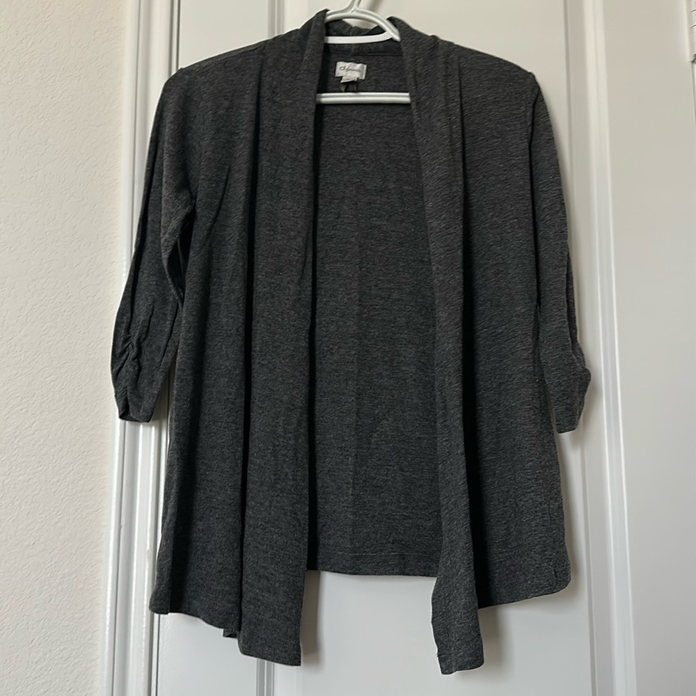 Dynamite Basic Charcoal Gray Cardigan